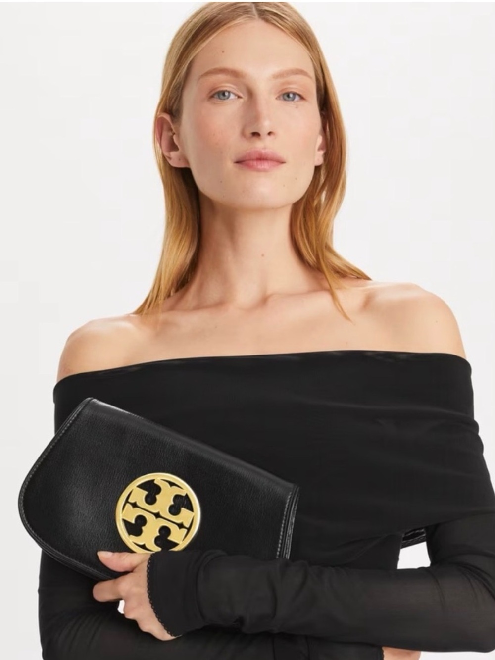 TORY BURCH REVA red clutch shoulder bag - Picture 9 of 9